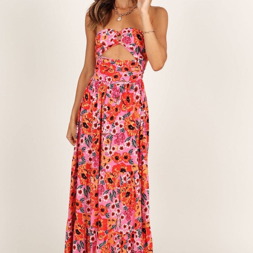 Petal & Pup Pink Floral Maxi Dress